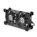 ELUTENG USBファン 8cm 2連 冷却ファン 緩衝パッド付き 静音 扇風機 横置き可 3段階風量調節 PCファン 強力 長持ち玉軸受 冷却クーラー 薄型 送風機 長寿命 5V ダブル 2750RPM × 2 小型 PC/PS5 / PS4 / ノートパソコン/ルーター/水槽など冷却 Dual USB fan 8cm