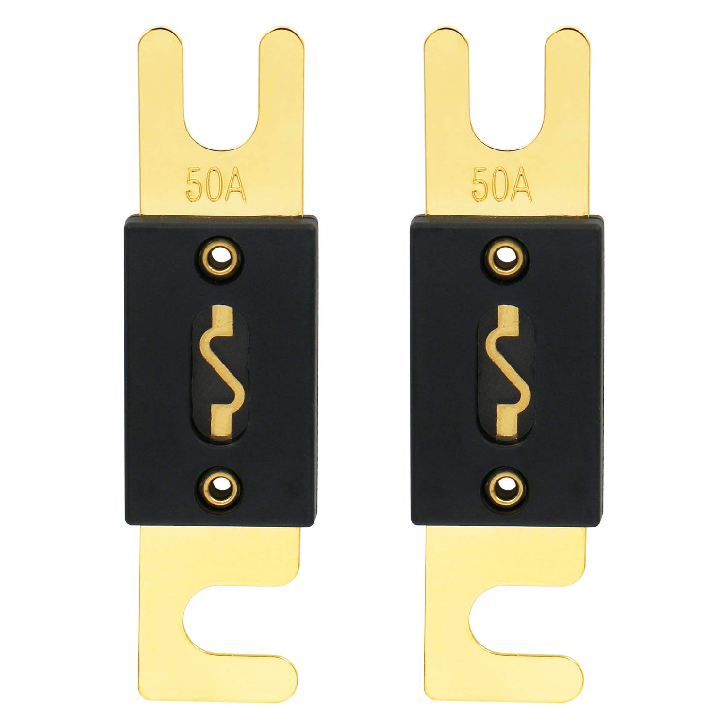 Heschen 車 ANLヒューズ 50A 自動車 バイク オーディオサブウーファー 用品 2個入り