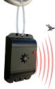 ISOTRONIC カラスよけ 鳩 鳥 防水 超音波撃退器 電池式でベランダなどどこでも設置 吊るせる 有効範囲40平米
