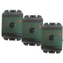 ISOTRONIC 2個入 カラスよけ 鳩よけ 鳥よけ 防水 超音波撃退器 電池式でベランダなどどこでも設置 吊るせる 有効範囲40平米 70628