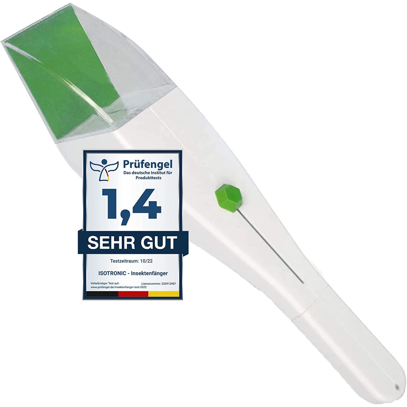 ISOTRONIC 捕虫器 バグキャッチャー 昆虫キャッチャー 虫の捕獲 拡大鏡で虫の観察 大きいフードで捕ま..