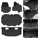 Jiooy ホンダ 新型 N-BOX JF5 JF6 JOY フロアマット+セカンドマット+ラゲッジマット 4点セット エヌボックス JF5 トランクマット NBOX JF6 カーマット Nボックス ジョイ 3D立体マット JF5 ラゲッジトレイ JF6 TPE 防水 汚れ防止 取付簡単 車種専用設計 (ホンダ 新型 N-B