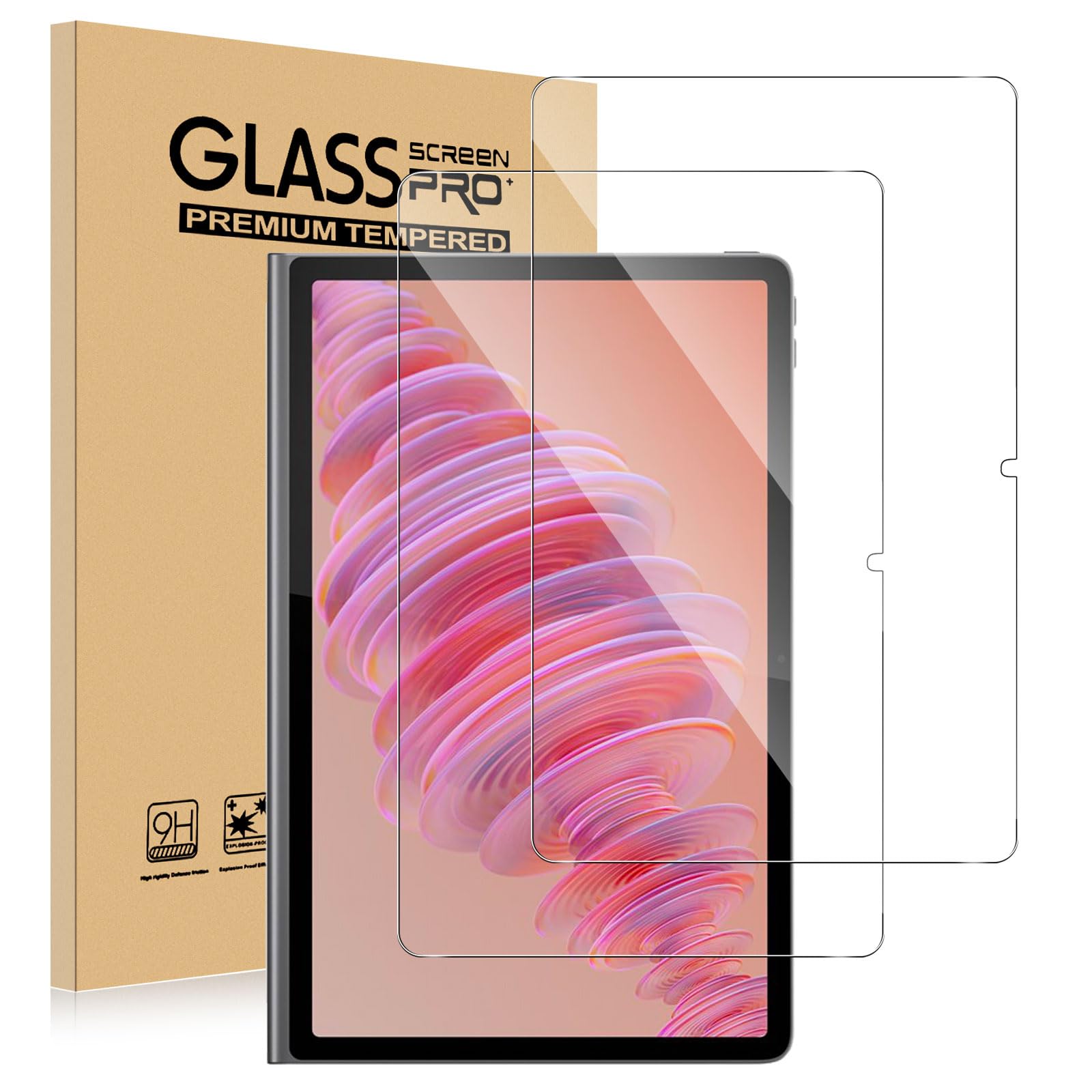 For Lenovo Tab Plus フィルム 【2枚入り】 Lenovo Tab Plus 11.5インチ ガラスフィルム Kluso 旭硝子..
