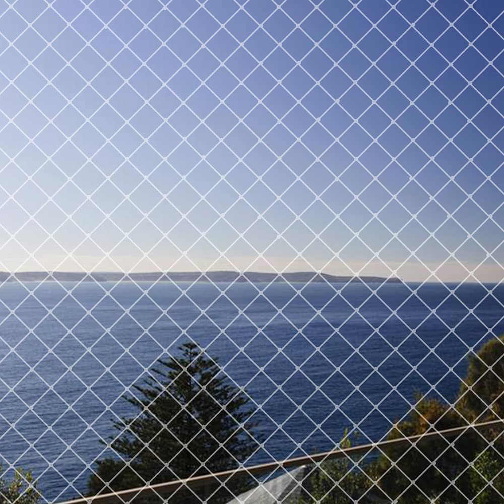 ベランダ 防鳥ネット 2.5×5m 鳥よけ カラス 鳩 鳥害対策 防鳥防獣網 鳥除け 透明色 Limthe（結束バンド..