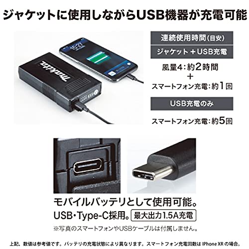 [マキタ] 充電式ファンジャケット/暖房シリーズ用バッテリ BL1055B A-72126
