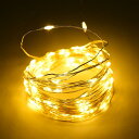 サムコス LEDイルミネーションライト 銅線 USB式 ワイヤーライト 10Mセット 100LED きれいな雰囲気 ストリングライト 防水 防塵 ライトLEDイ...