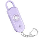 Topbasic 防犯ブザー 小学生 女性 防犯アラーム 防犯警報器 大音量130dB ランドセルに付ける LEDライト付き 子供 お年寄り 防犯ベル 紫