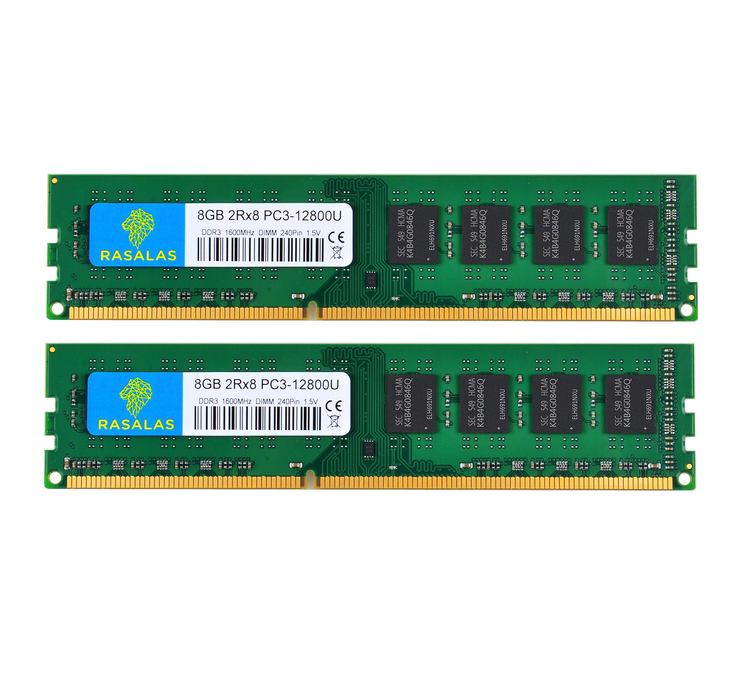 DDR3-1600 PC3-12800U 8GB×2枚 16GB UDIMM デスクトップPC用メモリ 240Pin 電圧1.5V ＆ 1.5V 両対応