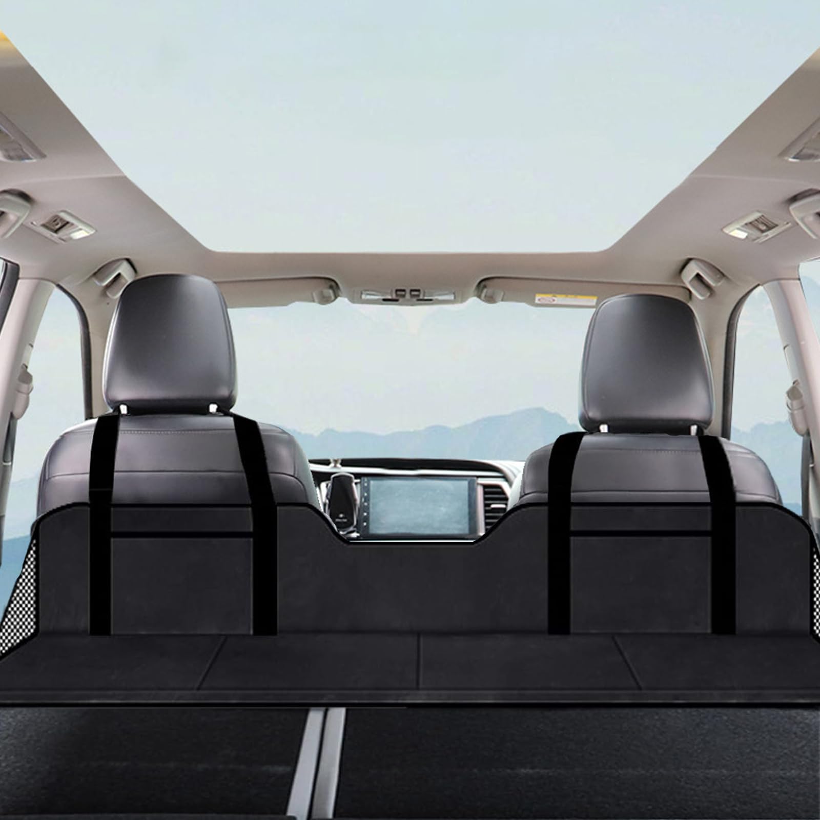QIYUNI SUV 車中泊 マット 車用ベッド 後部座席マット アウトドア キャンプ マット 折りたたみ式 コンパクト収納 仮眠 緊急 災害 グッズ 防災 カー用品 軽自動車 SUV MPV 軽自動車 車中泊 マット 対応 (黒です)