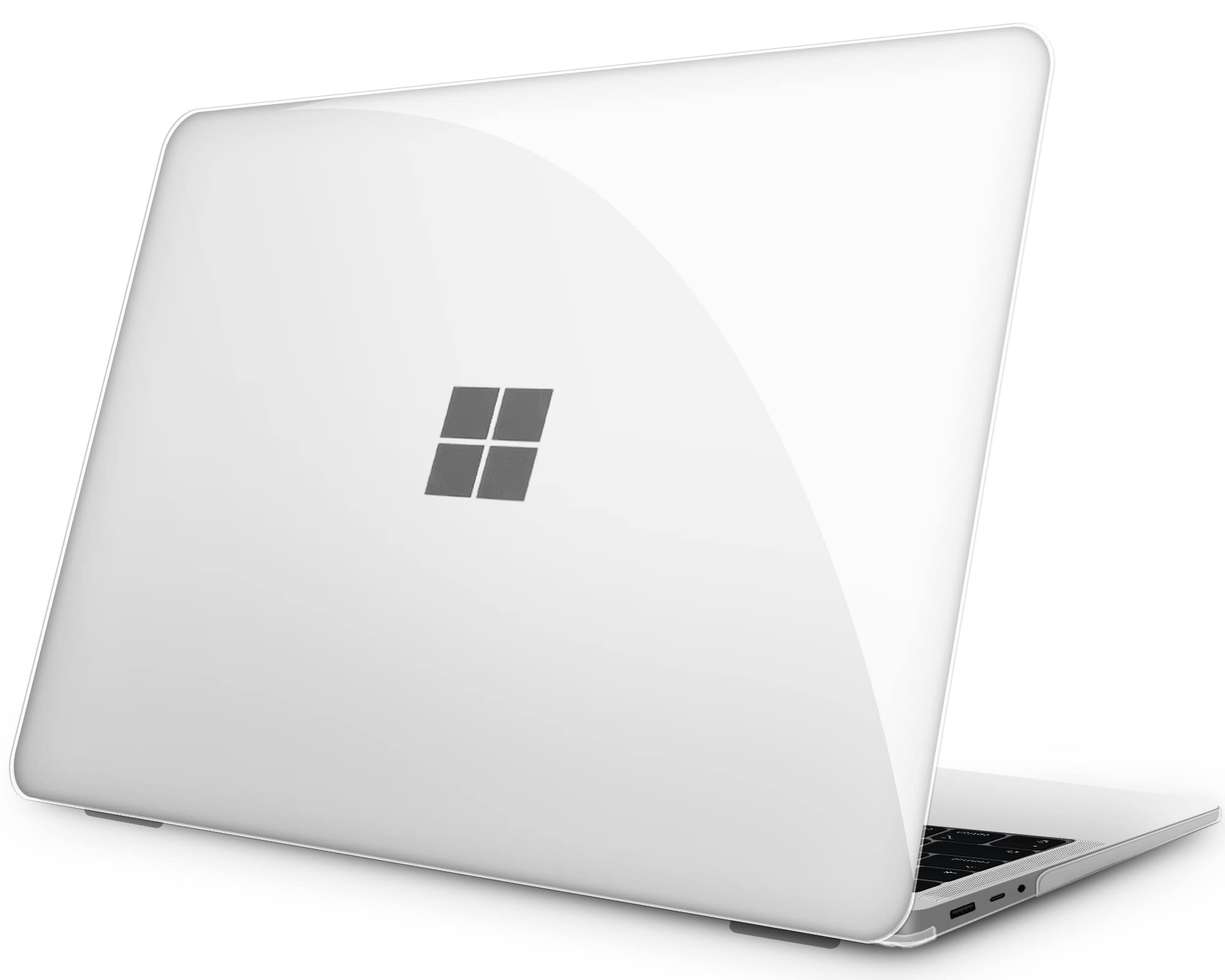 【極上透明度素材の使用】NPUOLS Surface Laptop Go 3 / 2 / 1（2023 2022 2020年発売) 12.4 インチ ケース カバー 全面保護 黄変なし 傷防止 薄型 耐衝?性 サーフェス ラップトップ Go3 Go2 Go スリム 保護ケース Model番号：1943/2013対応(クリア)