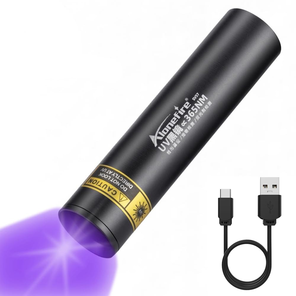 Alonefire SV57  3W 糰 ֥å饤Ĺ365nm CUSBż ˥饤 å UV LE...