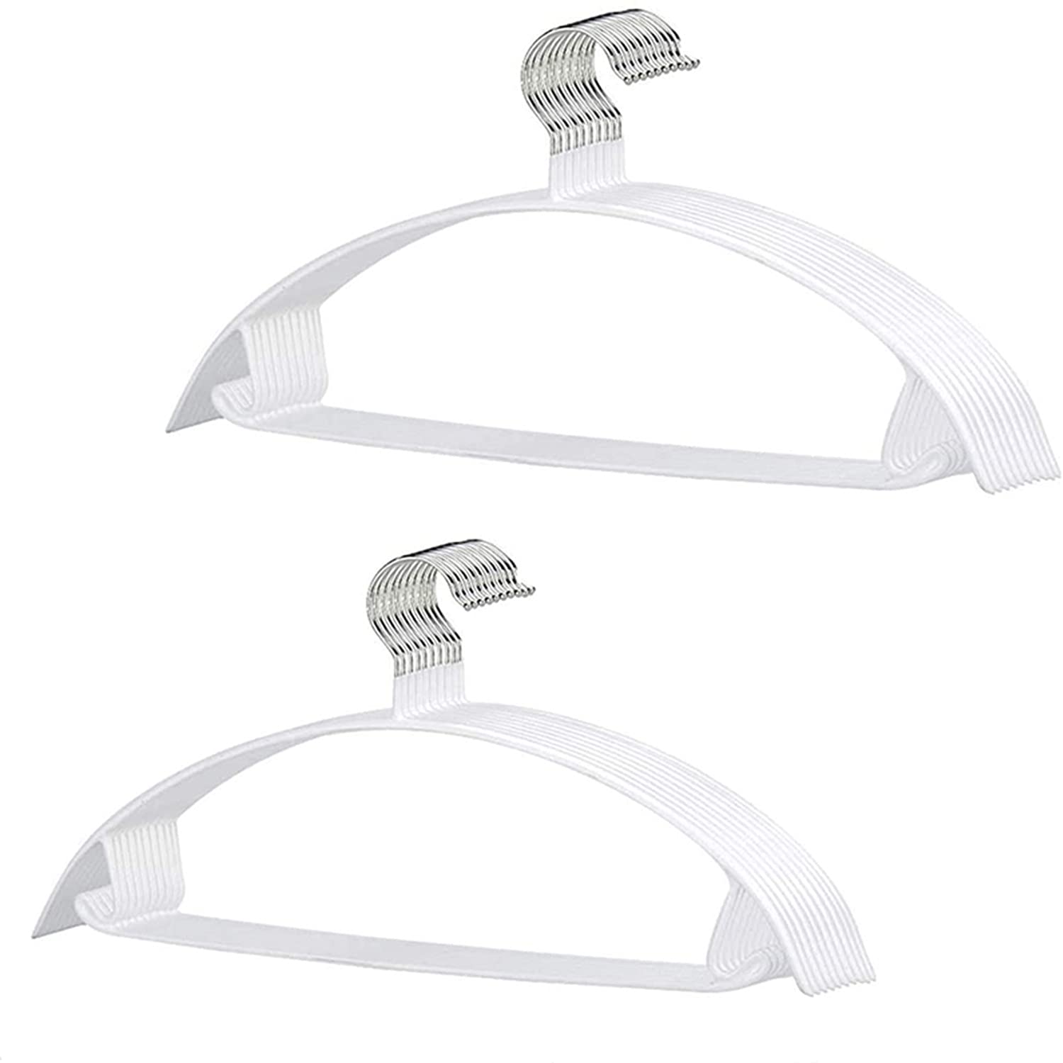 Cozyone ハンガー すべらない かたくずれ防止 20本組 洗濯物干し スリム ジャケットハンガー 収納ハンガー 頑丈なハンガー 衣類が滑り落ちない 型崩れ...