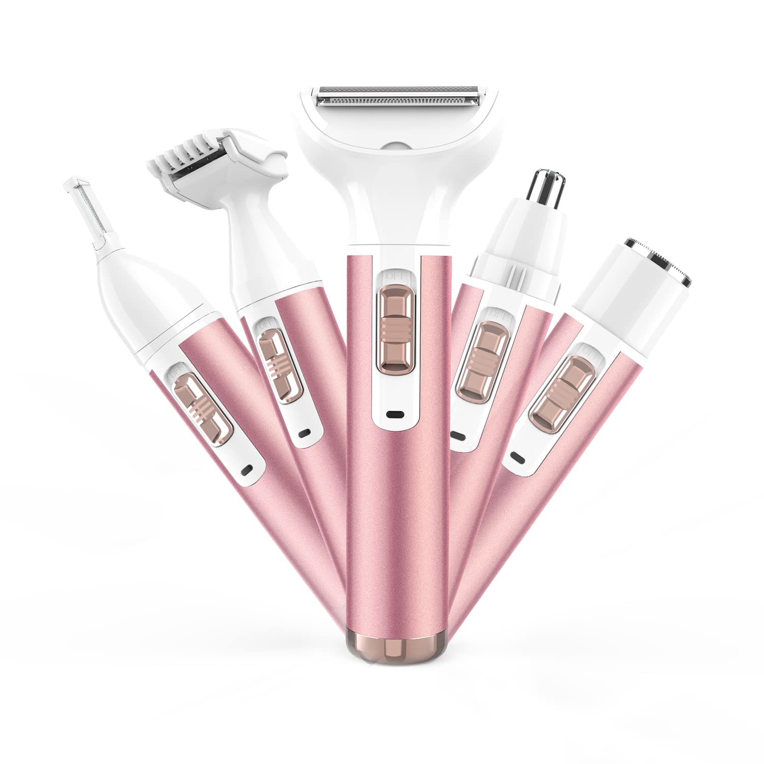 レディースシェーバー vioシェーバー 女性 電気シェーバー 2024新型 鼻毛カッター 眉毛シェーバー 多機能 ムダ毛処理 顔 脇 腕 ビキニライン 水洗い可...