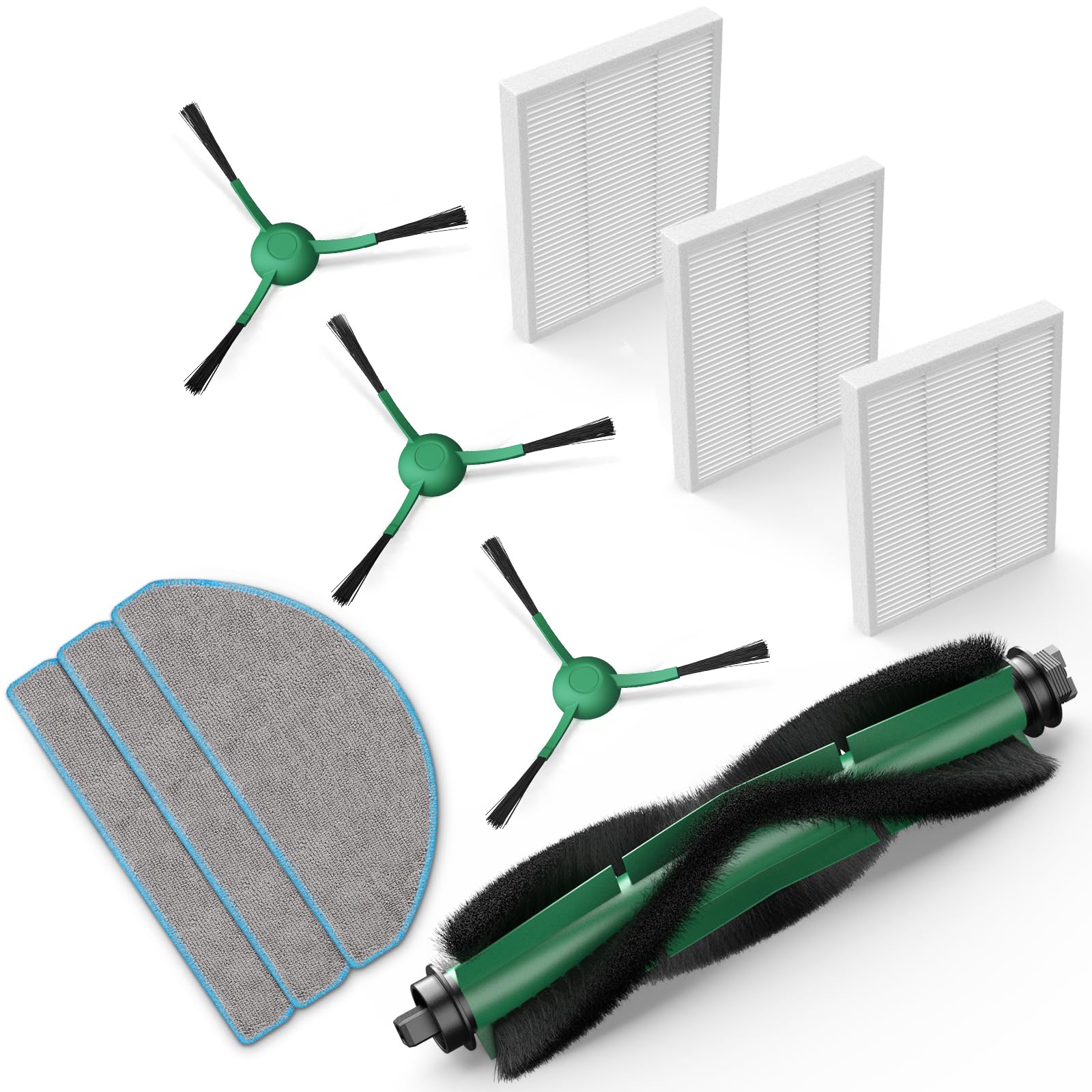 ルンバ コンボ Essential robot と互換性のある消耗品セット 交換用フィルター ブラシ iRobot 消耗品 ロボット掃除機 交換パーツキット 10点入り