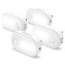 LYRIDZ センサーライト 室内 足元灯 コンセント 常夜灯 人感センサー フットライト 1~120ルーメン無段階調光 led足元ライト 廊下 階段 玄関 寝室 昼光色【4個セット?PSE取得済?日本語取説】