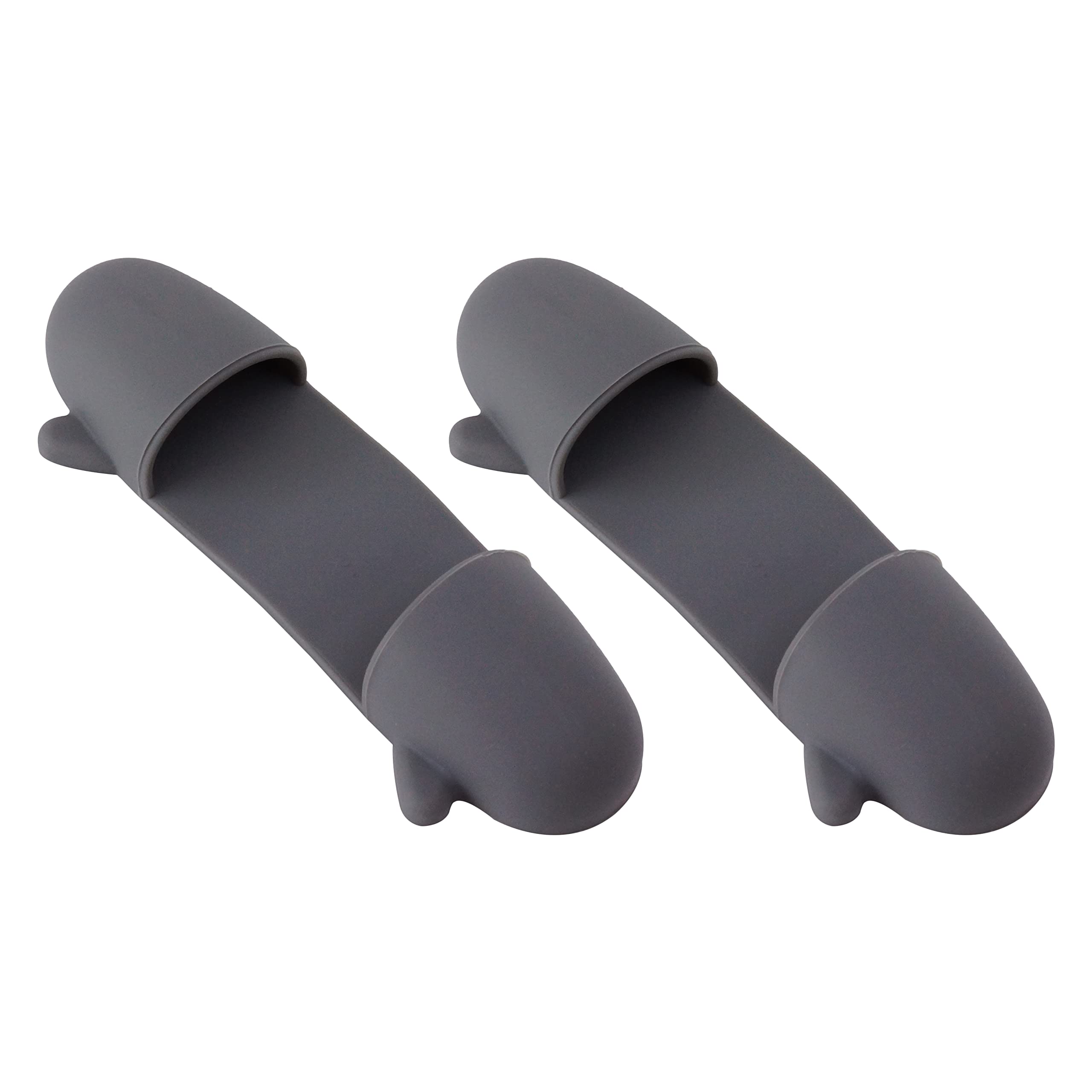 prendre 指先 ミトン 鍋つかみ 2個セット 指 小型 コンパクト 軽量 持ち運び シリコン製 滑り止め 保護 料理 キッチン （グレー） PR-YUMI-GY