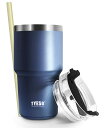 【日本限り】TYESO タンブラー ストロー付き 水筒 ボトル スポーツボトル ストローボトル ふた付き 真空断熱 600ml 真空クエンチャー 魔法瓶 運動 ...