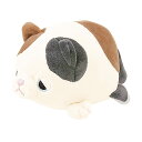 りぶはあとマスコットマシュマロアニマルミケネコのゆず(全長約11cm)ふわふわもちもち58204-10