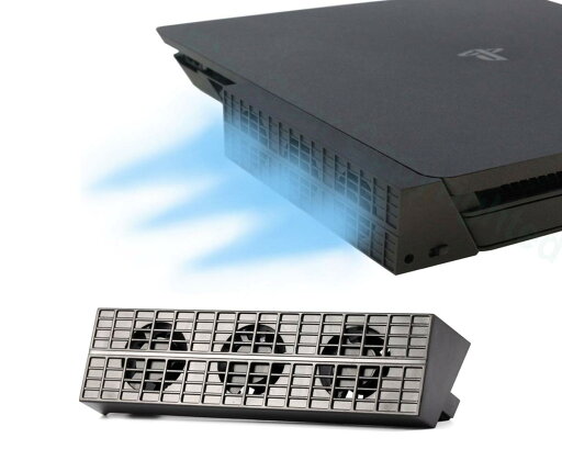 ElecGear PS4 Slim用自動冷却ファン、外付けターボUSBクーラーファン、PlayStation 4 Slim CUH-2xxx用の自動温度センサー制御放熱 ElecGear PS4 Slim用自動冷却ファン、外付けターボUSBクーラーファン、PlayStation 4 Slim CUH-2xxx用の自動温度センサー制御放熱