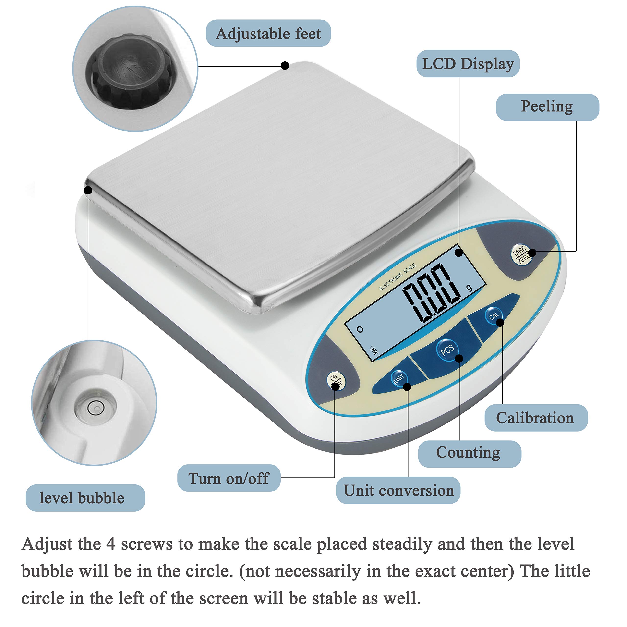 Bonvoisin ��̩�ŻҤϤ��� 5000gx0.01g �ǥ�����Ϥ��� 10mg �������Ż�ŷ�Ӥ� ���̴� ʬ���Ż�ŷ�� ����ˡ��180*140mm ��������� ���ܸ�谷�����񤢤� ����ʬƼ�ʤ���5000g��0.01g��
