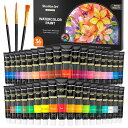 Shuttle Art 水彩絵の具 36色セット 透明水彩 12ml チューブ 大人の塗り絵 水彩画 お絵描き 美術 画材セット 学校用 幼稚園 初心者 専門家...