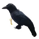 ONESORA カラスよけ 鳥よけグッズ 本物そっくり リアル羽毛カラス 【原寸体サイズ 2羽】 ぶら下げて吊るすだけ カラス撃退