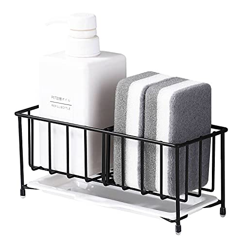 Sitengle スポンジホルダー キッチンスポンジ洗剤置き 18/8ステンレス製 スポンジラック 置き型 スポン..