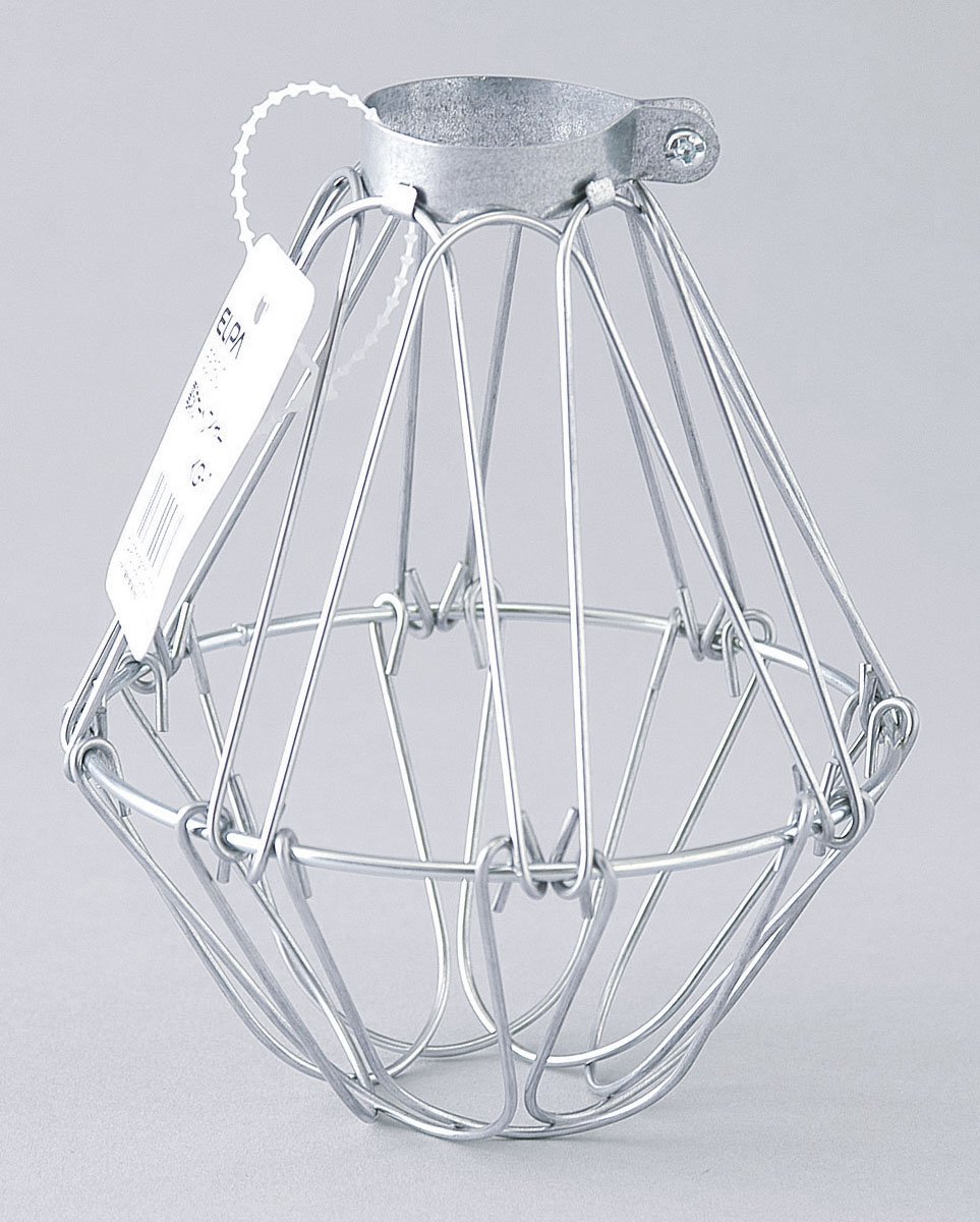 エルパ (ELPA) 電球ガード(金属) 金属 インテリア 100V用まで 鋼鉄製 ワイヤー 折り返しタイプE26 KG-1