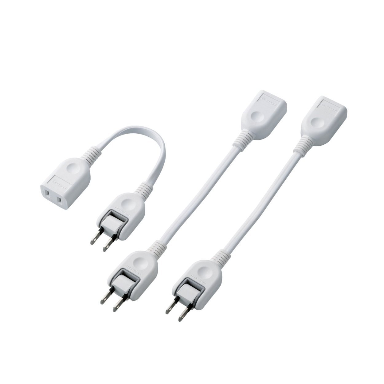 Rakuten - エレコム(ELECOM) 電源タップ 0.1m ACアダプタ用電源延長コード 1個口 スイングプラグ ホワイト 3本 T-ADR1WHX3