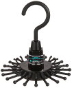 【まとめ買いセット】 サワフジ ネクタイハンガー ネクタイストッパー20 2個組 ブラック NS-20-2P