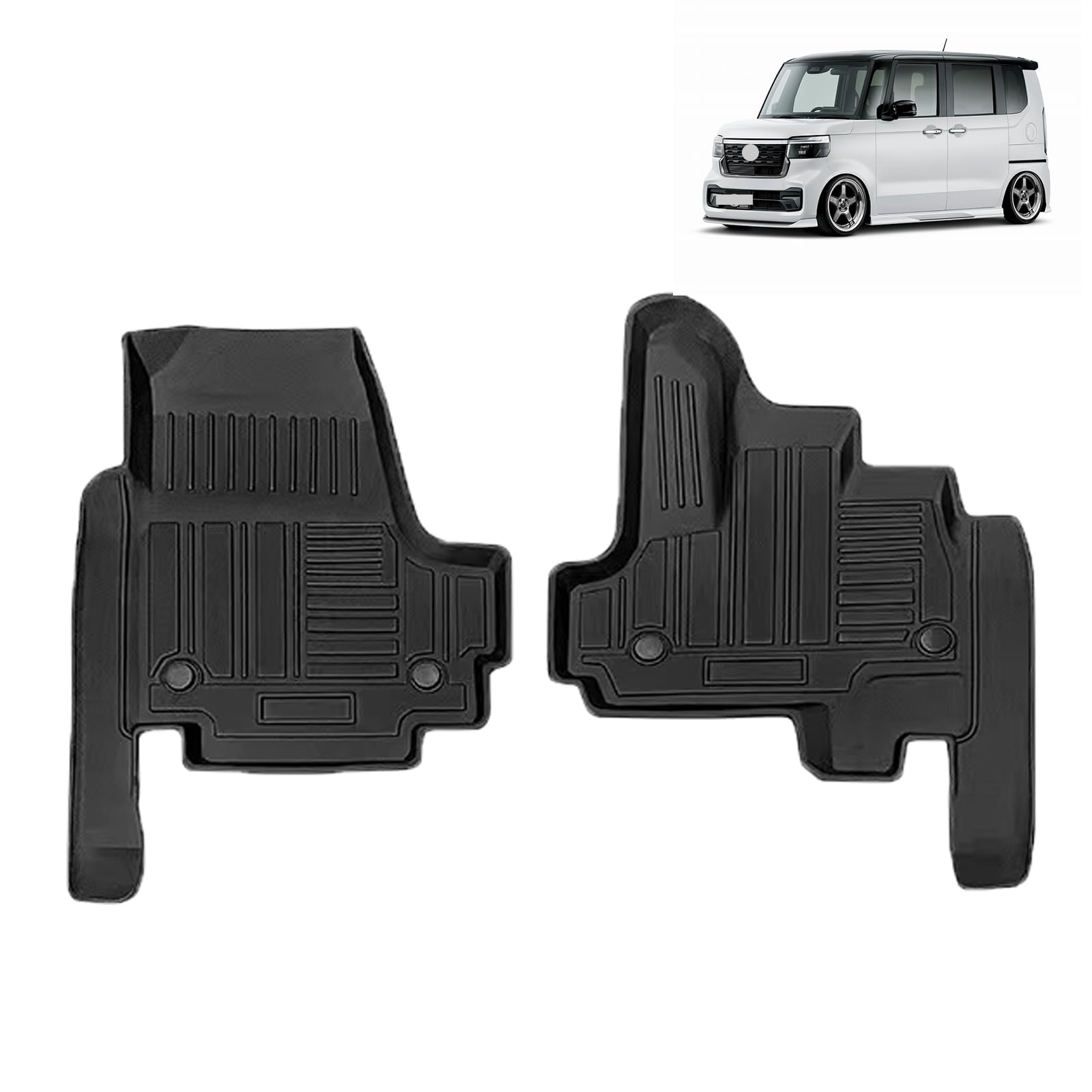 ホンダ 新型 N-BOX JF3 JF4型 1列目 フロアマット 3Dカーマット 車専用 フロアマット 立体カーマット TPE材質 耐汚れ 耐摩擦 抗菌効果 防水 滑り防止 保護パーツ カー用品（1列目 1PCS）