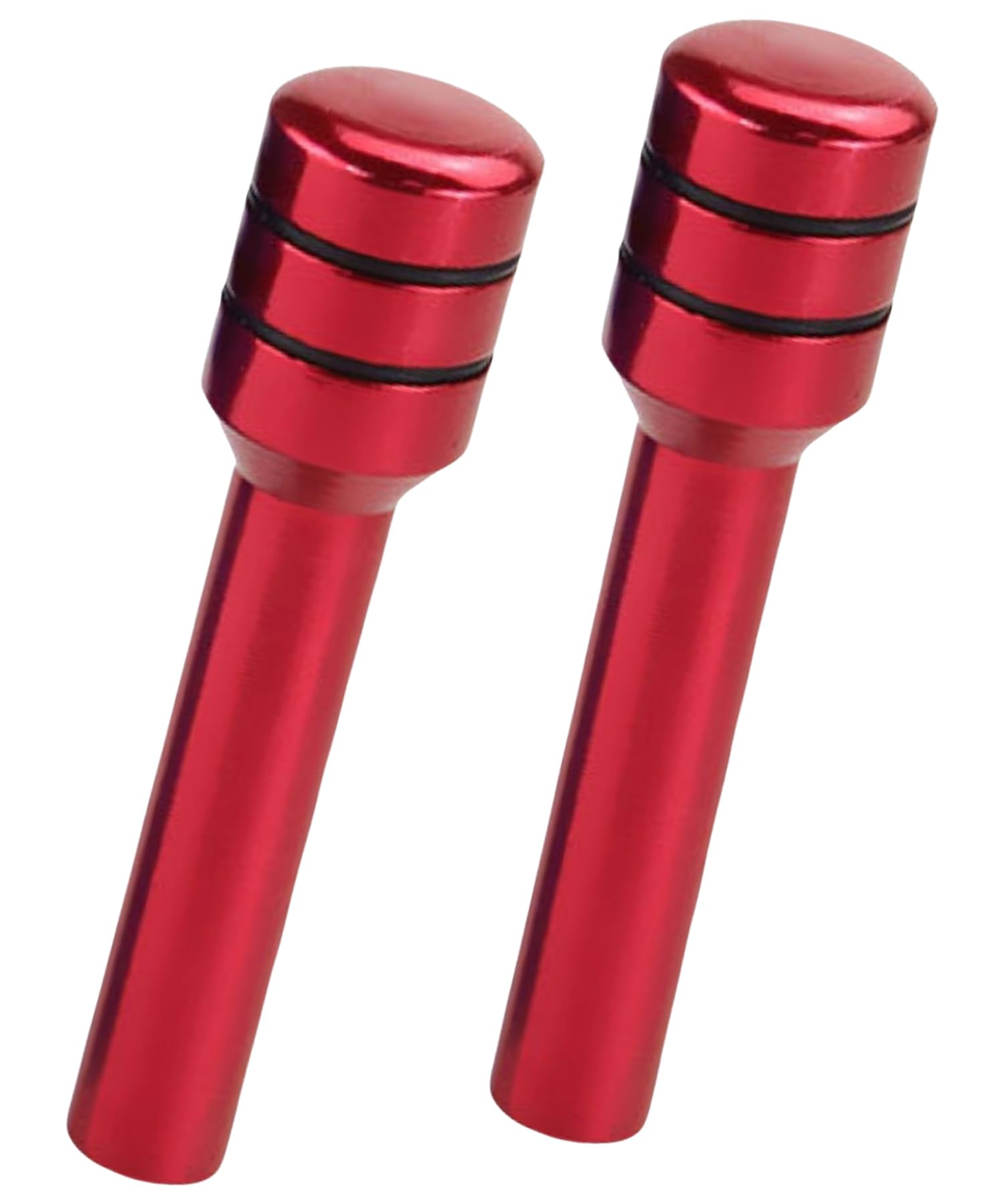 HTharros ドアロックピン スズキ ジムニー 汎用 ドアロックノブ ピン 自動車 アルミ合金 軽自動車 軽トラ カスタム パーツ 交換 部品 2個 赤