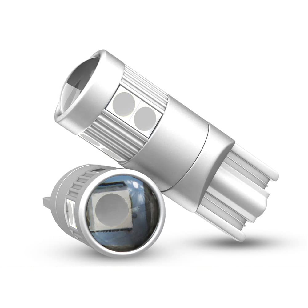 Nanpoku T10 LED ブルー 青 爆光 ポジション CANBUSキャンセラー内蔵 DC12-24V 無極性 ポジションランプ ナンバー灯 ルームランプ 3030SMD 9連 450LM 2W (2個セット)