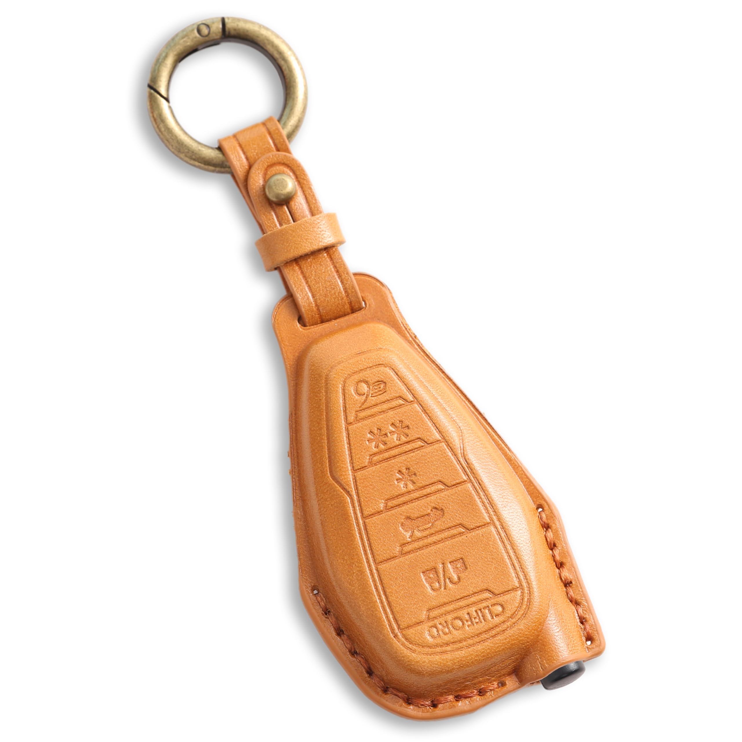 【smasol】クリフォード G6 Clifford適合 セキュリティ リモコン 本革 キーカバー 本革キーケース(本革..