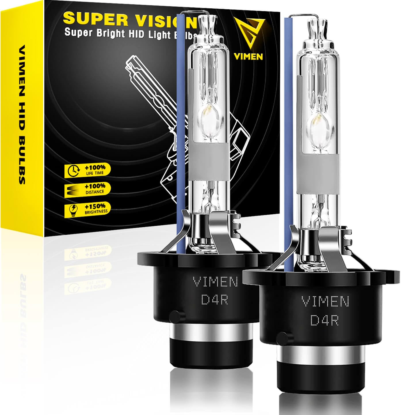 Rakuten - VIMEN D4R HID バルブ 8000K 35W 純正交換用 高輝度 HIDライト 12V 車用 ヘッドライト HID 電球 2個入