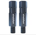 xinaishan 汎用 バイク ミラー ロング 延長 アダプター 8/10mm 正ネジ/逆ネジ ミラーホルダー (高さ:47mm, 車体側:M8正ネジ / ミラー側:M8正ネジ2枚入)