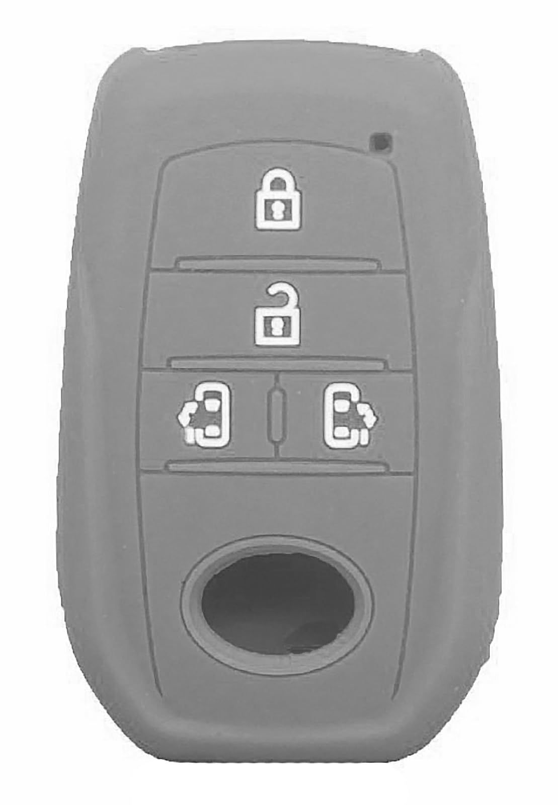 シエンタ キーカバー 4ボタン トヨタ専用設計 スマートキーケース新型 キーケース ノア 90系 新型ヴォクシー VOXY NOAH 90系 トヨタ 車用 (グレー)