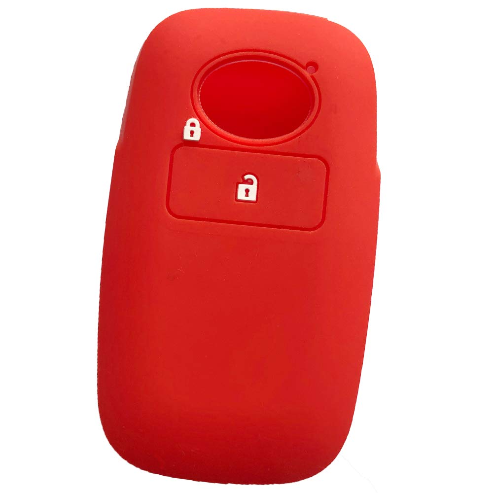 ZIAN ダイハツ/トヨタ車用 1ボタン スマートキーケース ロッキー ライズ など 専用設計 (レッド)