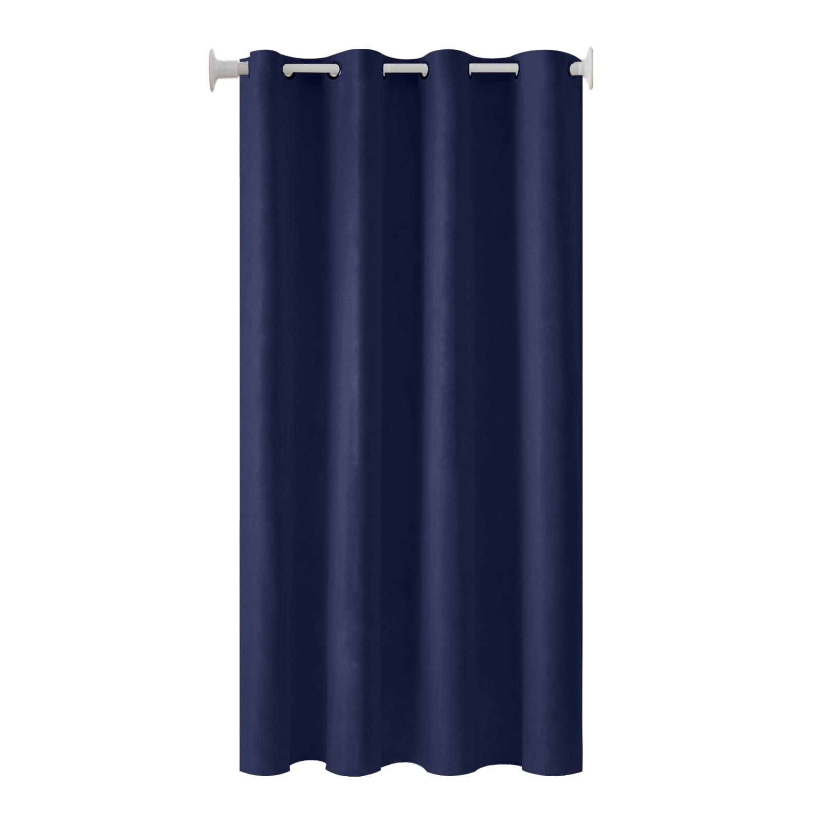 Topfinel カーテン 遮光 間仕切りカーテン 断熱 幅100cm 丈180cm 1枚入り ネイビー ハトメ型 突っ張り棒 カーテン 仕切りカーテン ドアカーテン 目隠し 玄関 キッチン リビング