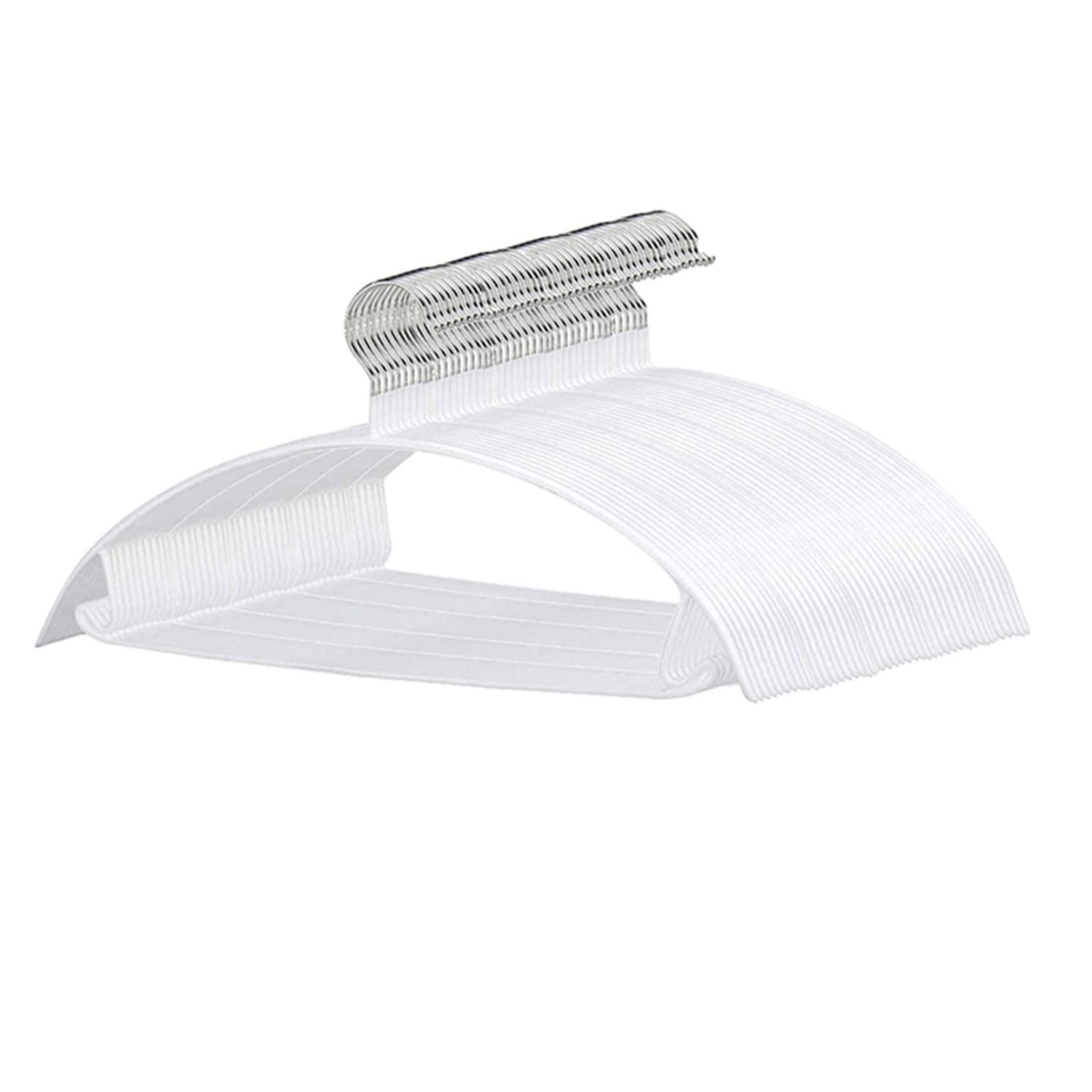 Cozyone ハンガー すべらない かたくずれ防止 50本組 洗濯物干し スリム ジャケットハンガー 収納ハンガー 頑丈なハンガー 衣類が滑り落ちない 型崩れ...