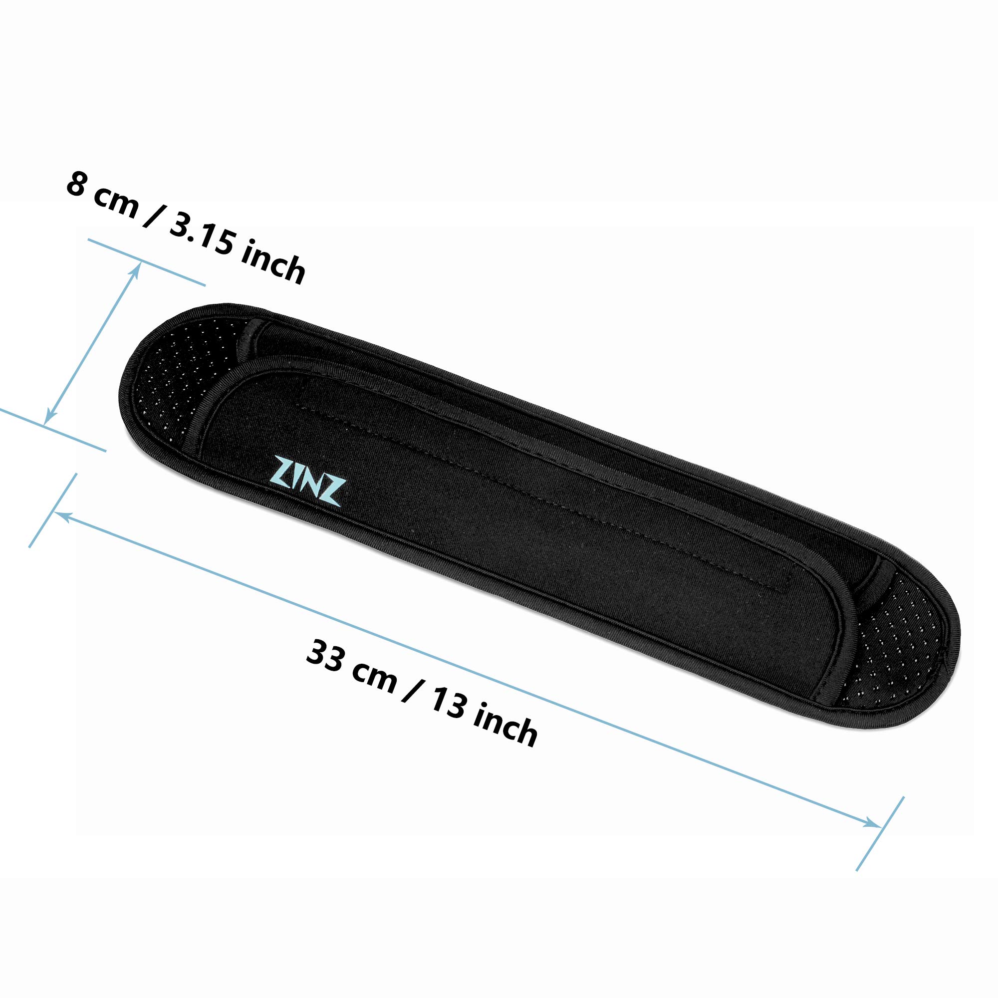 [ZINZ] ショルダーパッド 肩パッド 単品 ベルクロ肩当て PCバッグ カメラバッグ 旅行かばん スポーツバッグ バックパック ショルダーバッグに最適 (ブラック) thrsparkle-10072256 THRSparkle サンプル画像2