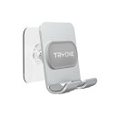 TRYONE 壁掛けデザイン スマホスタンド/タブレットスタンド 両用壁掛け スタンド 貼り付けシール2枚 強力粘着 貼り付け跡なし 耐荷重 落下防止 iPhone スタンド キッチン/玄関/浴室/洗面所/オフィス用 4~8インチに対応