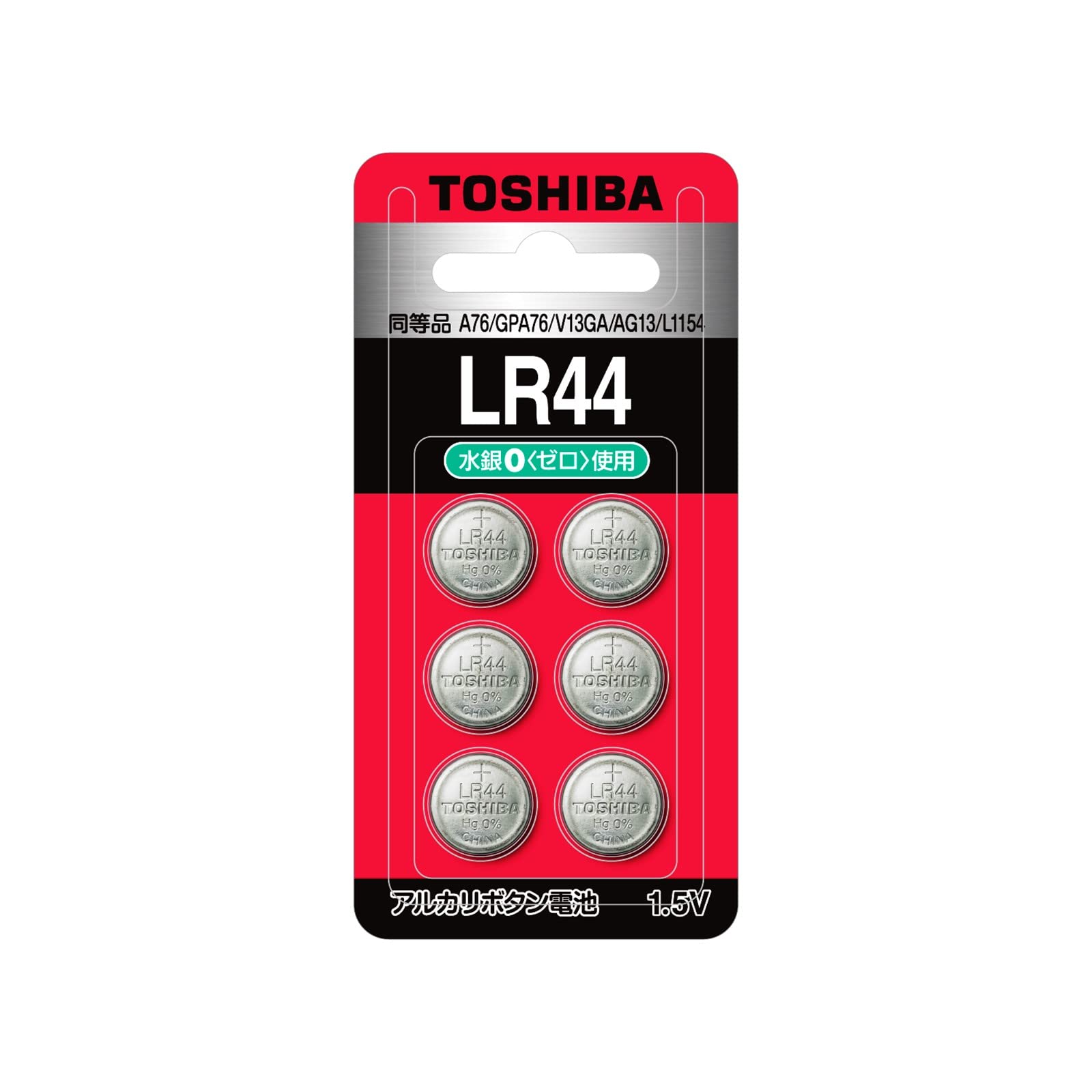 (TOSHIBA) 륫ܥ LR44 6 (Ʊ A76 GPA76 V13GA AG13 L1154) ֥ꥹѥ...
