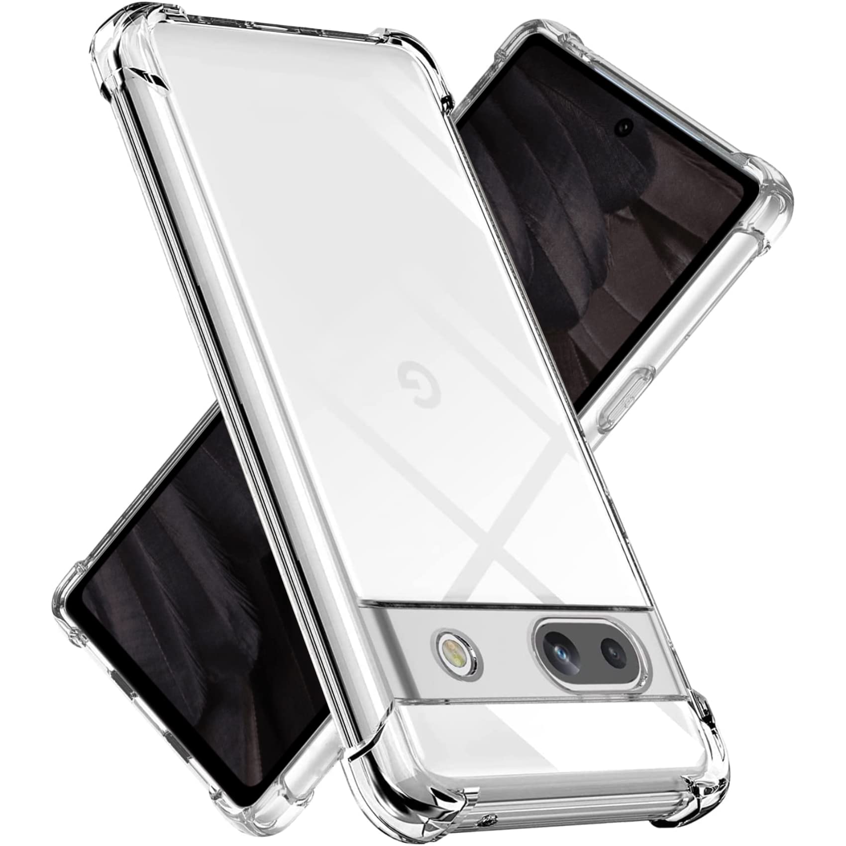 SMPURF ケース Google Pixel 7A 用 耐衝撃 カバー クリア 衝撃吸収ポケット内蔵 TP...
