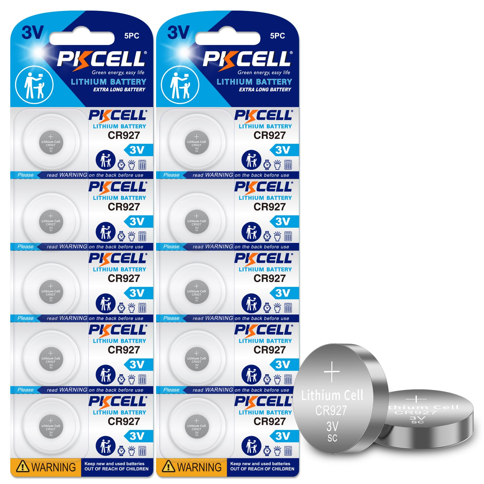 CR927ܥ 3V ॳ PKCELL 10 BR927 
