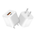 PD充電器 20W 2ポートType-c 急速充電器【USB-C&USB -A/PD対応/超コンパクトサイズ 】超小型 ACアダプター 軽量 スマホ充電器 iPhone 14/ 13 Pro/iPhone 11 / iPhone X /iPhone6s /Xperia/GALAXY等対応(2個入り)(2)