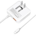 USB充電器 Type-C 急速充電 スマホ 充電器【NEWモデル/PD20w&QC3.0/1.6cm超薄型/1USBポート&1.5mType-Cケーブル/折り畳み式プラグ/合計3.4A】ケーブル一体型 ACアダプター コンセント 軽量 アンドロイド PSE認証済 iPhone15/Androidなど対応