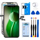 OFFOF iPhone XS フロントパネル 液晶パネル 画面交? 画面修理 付属の工具修理キット+保護フィルム(黒 5.8インチ)