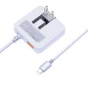 USB充電器 Type-C 急速充電 スマホ 充電器【NEWモデル/PD20w&QC3.0/1.6cm超薄型/1USBポート&1.5mType-Cケーブル/折り畳み式プラグ/合計3.4A】ケーブル一体型 ACアダプター コンセント 軽量 アンドロイド PSE認証済 iPhone/Androidなど対応 (パープル)