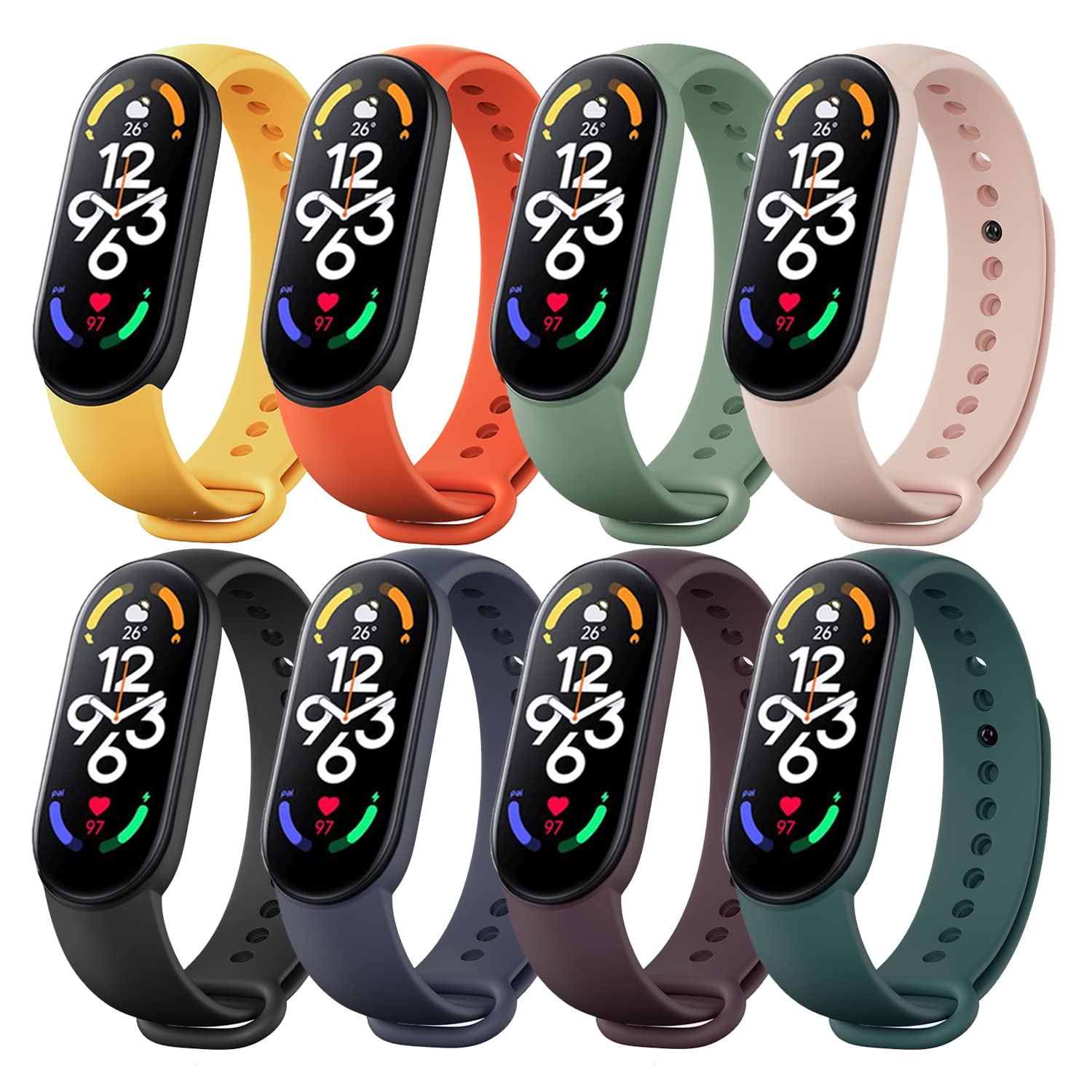 [Monuary] Xiaomi Mi Band 7 Х ѥ֥ 㥪ߥޡȥХ ؤ٥ 餫ꥳ Ѿ...